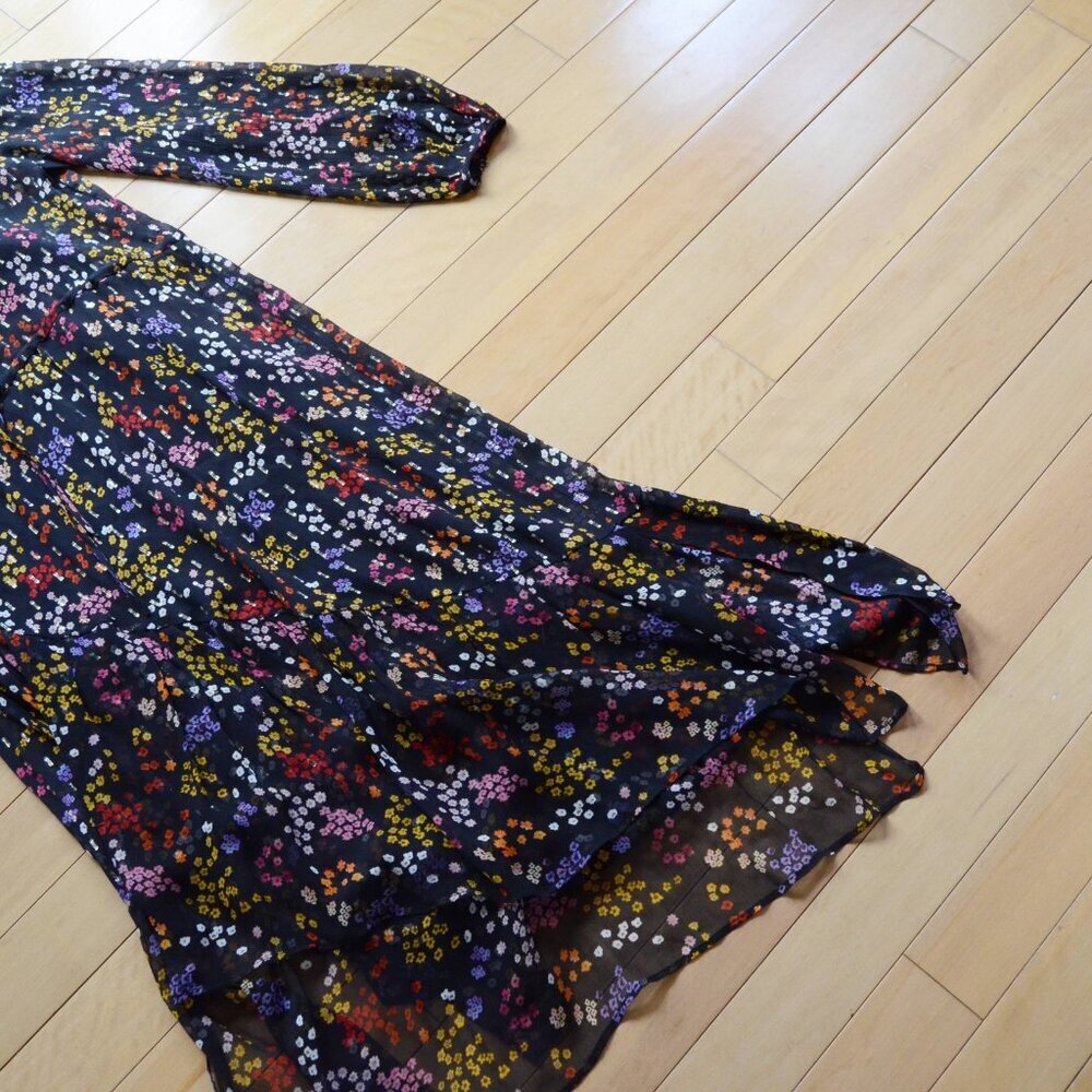 See by Chloé Multi-Coloured Floral Printed Dress Size 38 US S - Picture 8 of 15